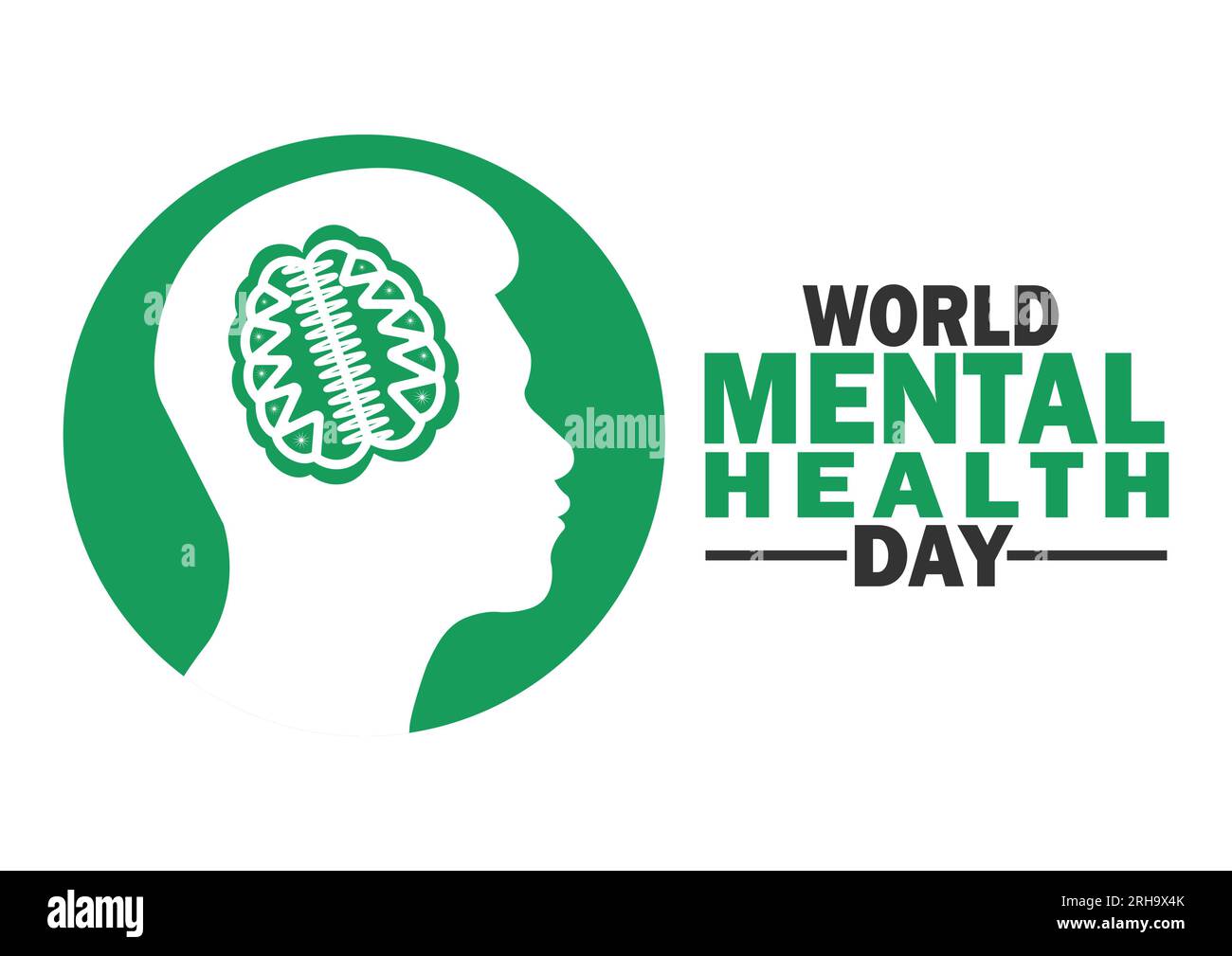 World Mental Health Day Concept. Vector illustration. Design for banner