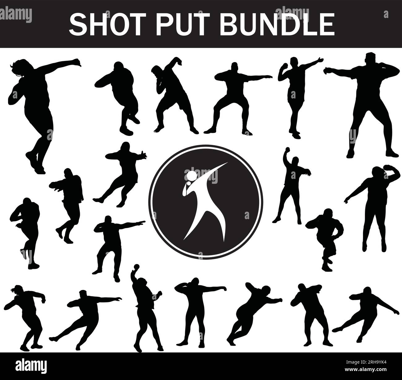 Shot Put Silhouette