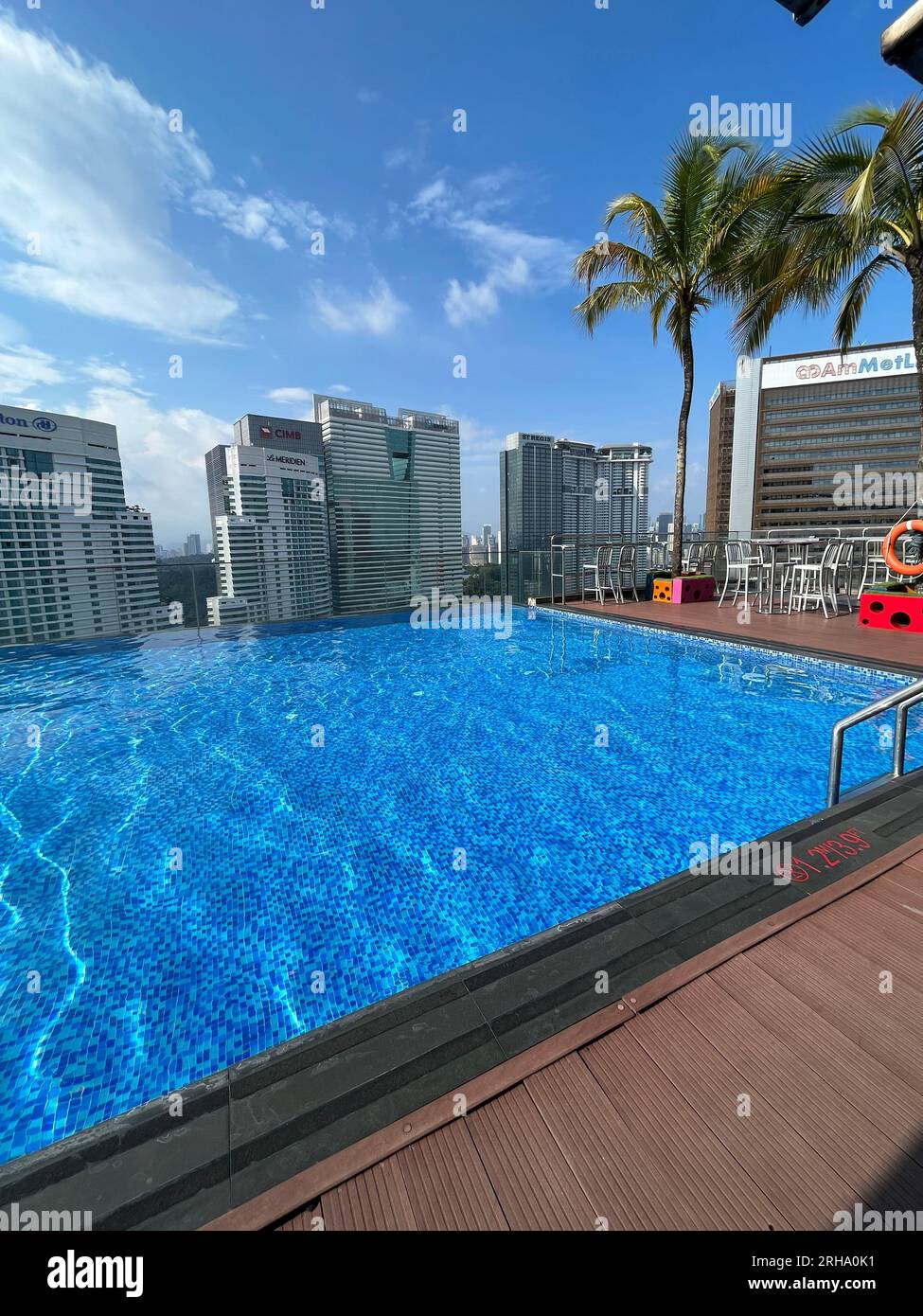 Loft Pool restaurant and Hotel, Kuala Lumpur , Malaysia Stock Photo
