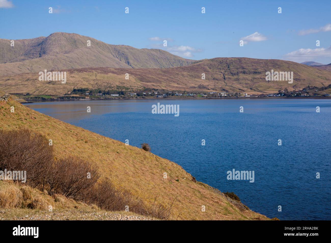Doulough Valley and Lakes, Near Louisburg, Co. Mayo, Ireland Stock