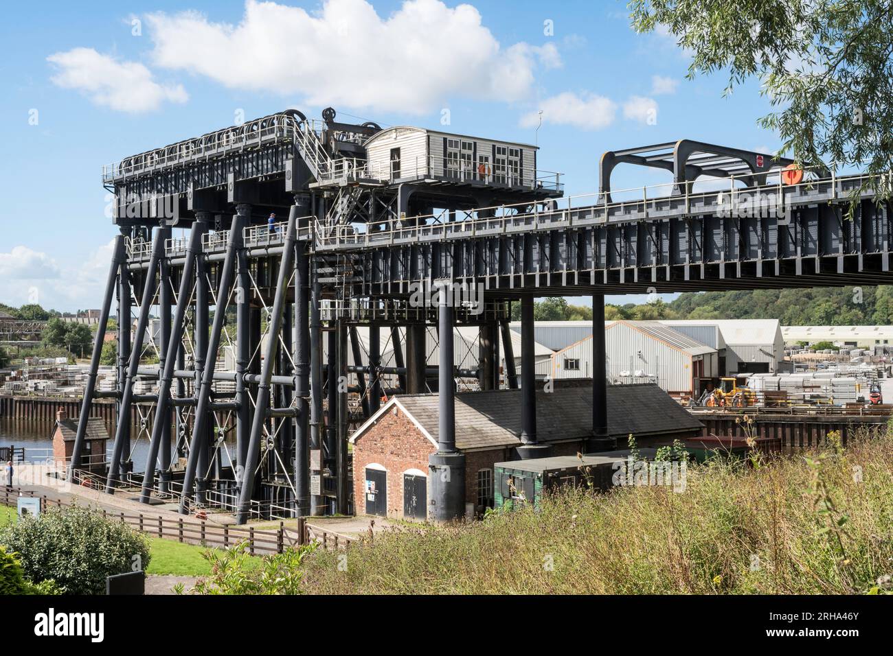 Anderton Boat Lift in Cheshire, England, UK Stock Photo