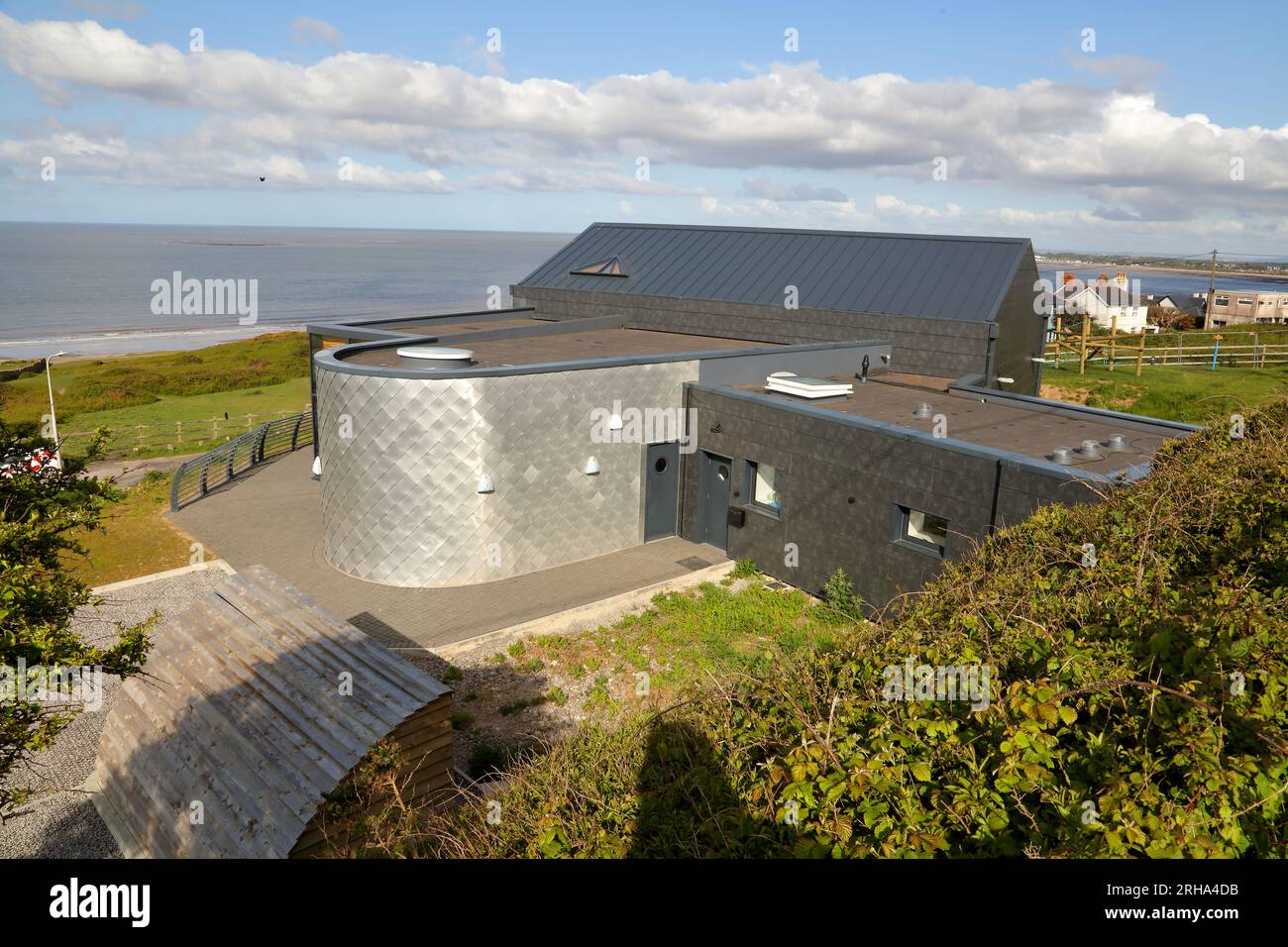 The now open Village hall in Ogmore by sea near Bridgend in South Wales