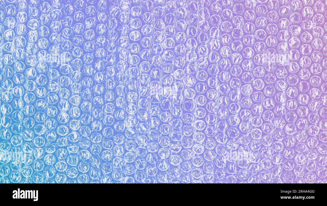 Plastic bubble wrap sheet background: shipment and protection concept Stock Photo