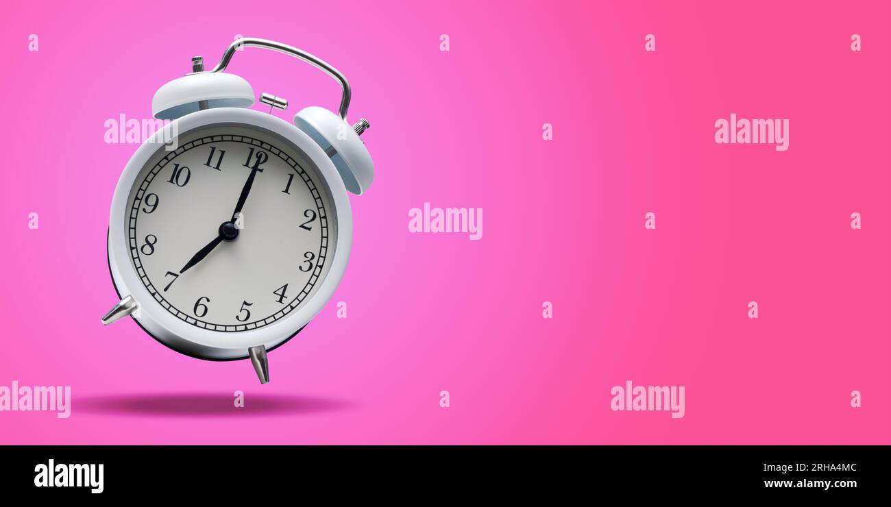 Bell Ringing Clock Vintage twin bell alarm clock ringing and copy space: deadlines and ...
