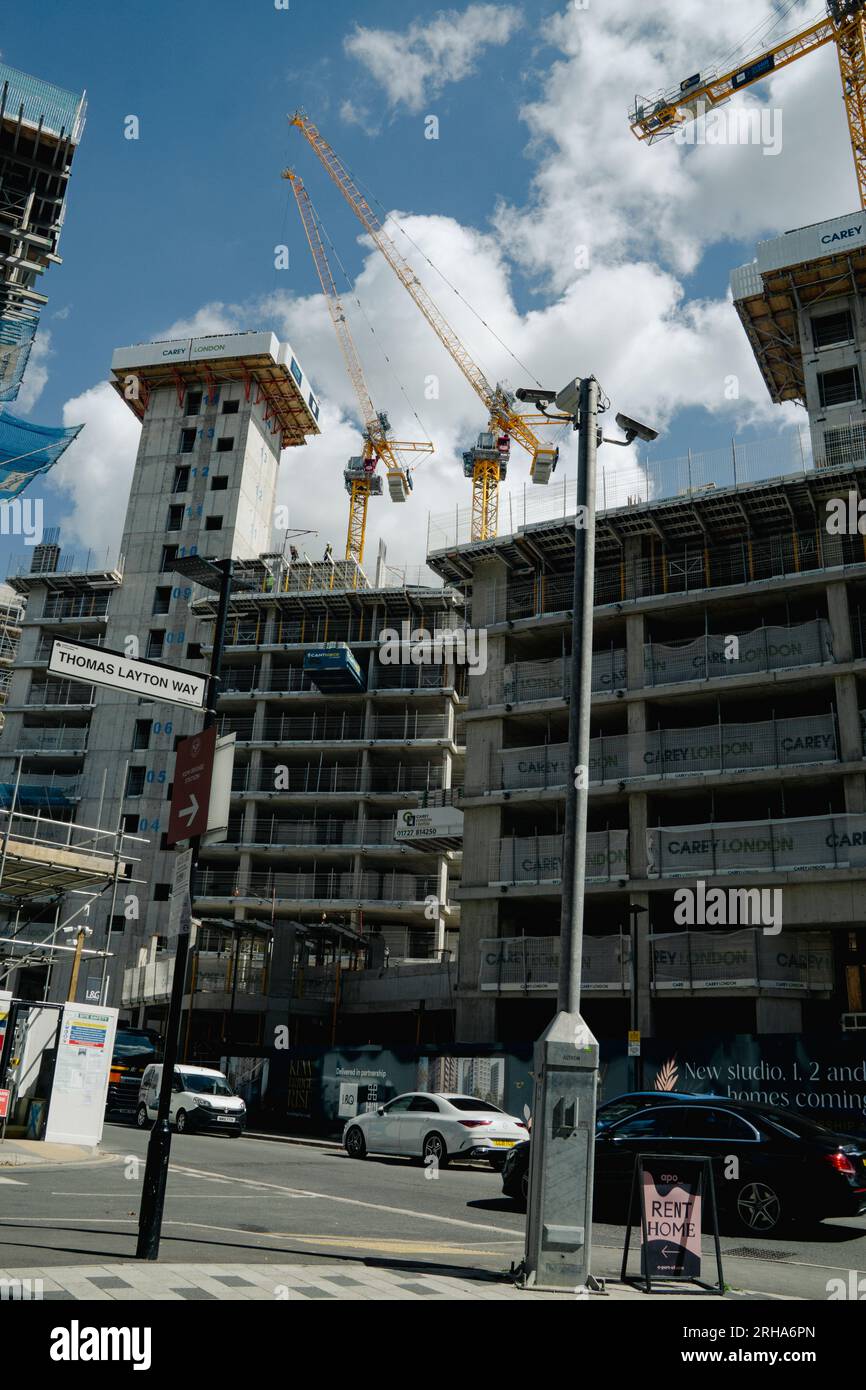 New homes being built in West London Stock Photo Alamy