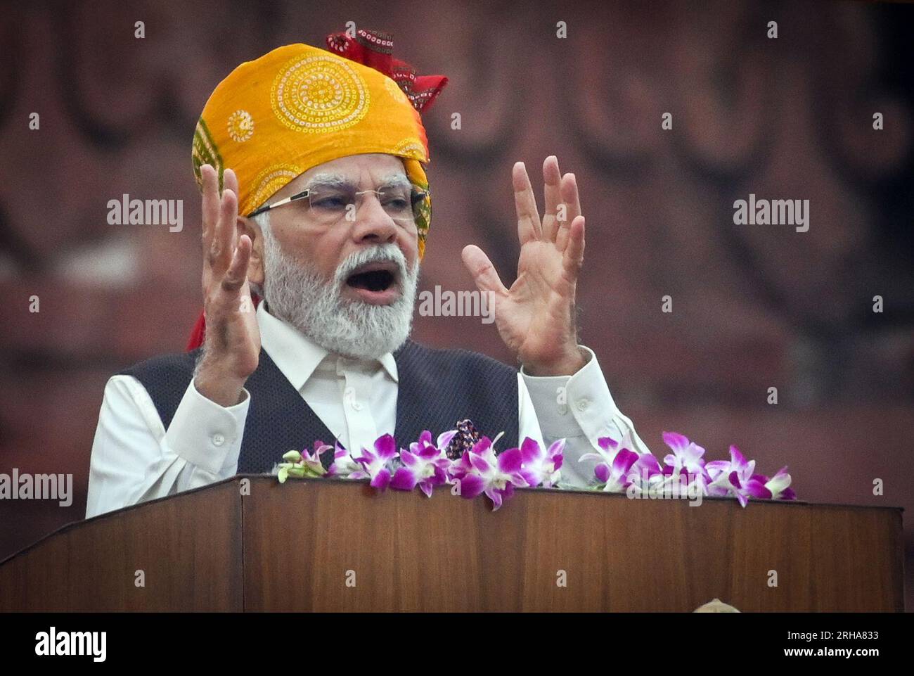 NEW DELHI, INDIA - AUGUST 15: Prime Minister Narendra Modi