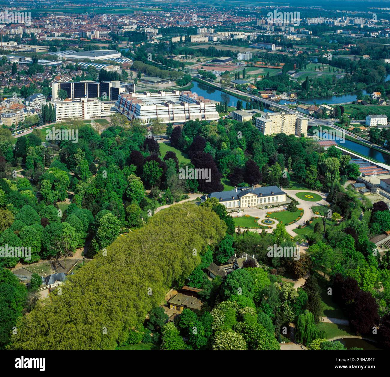 Strasbourg, Parc de l'Orangerie park, Pavilion Joséphine, Council of Europe buildings in the