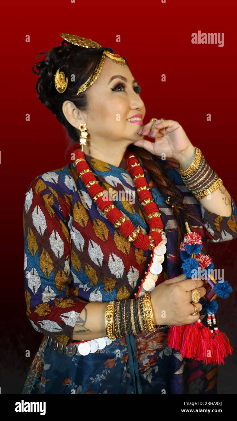 Nepali Woman In Traditional Dress. Bhaktapur. Stock Photo | Royalty-Free |  FreeImages