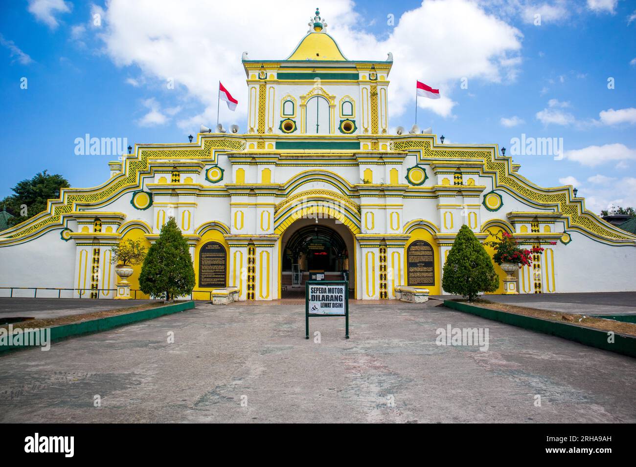 The Sumenep Great Mosque, built in 1779-1787, was formerly known as the Sumenep Jamek Mosque which is located in Sumenep, madura island. Stock Photo