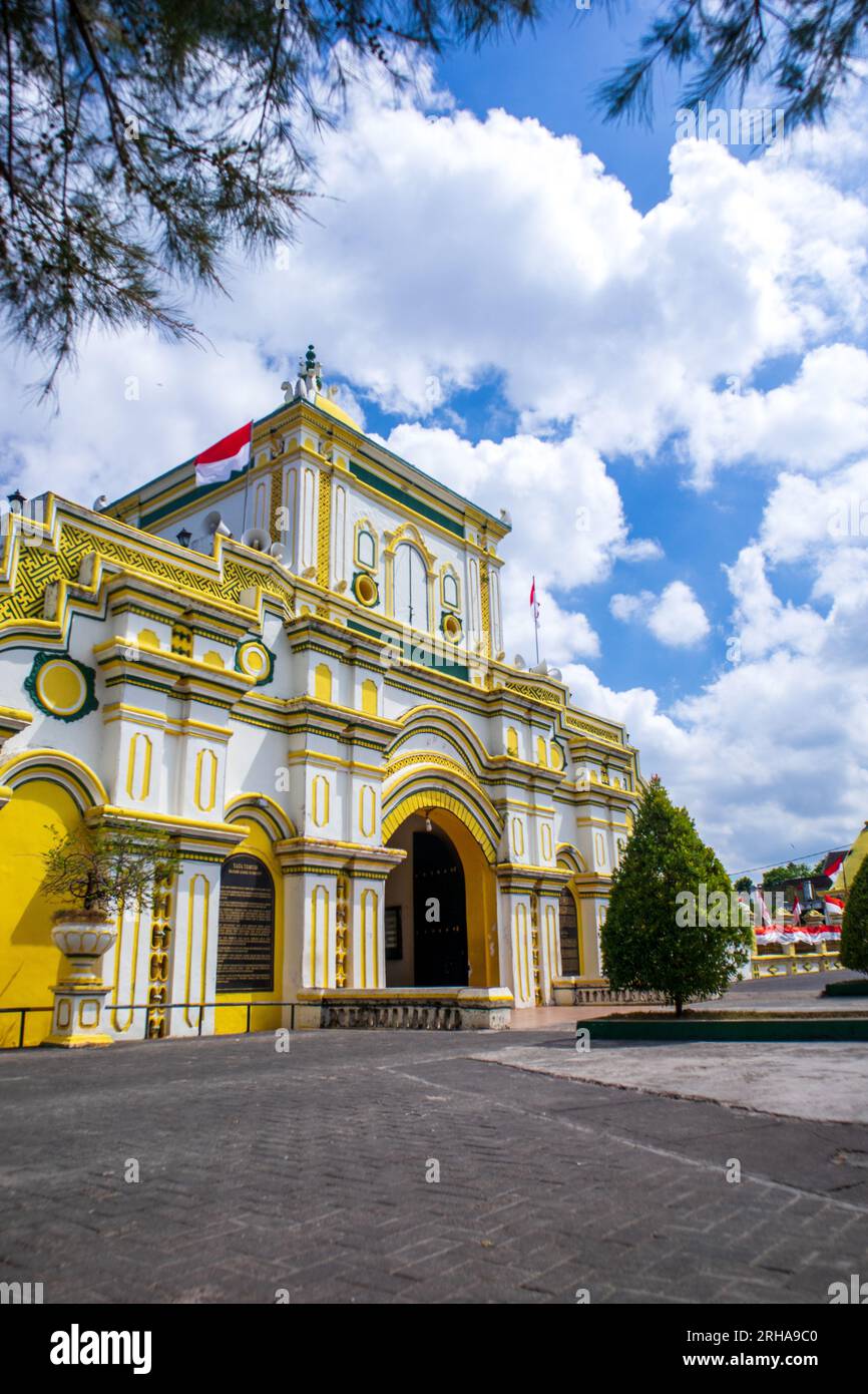 The Sumenep Great Mosque, built in 1779-1787, was formerly known as the Sumenep Jamek Mosque which is located in Sumenep, madura island. Stock Photo