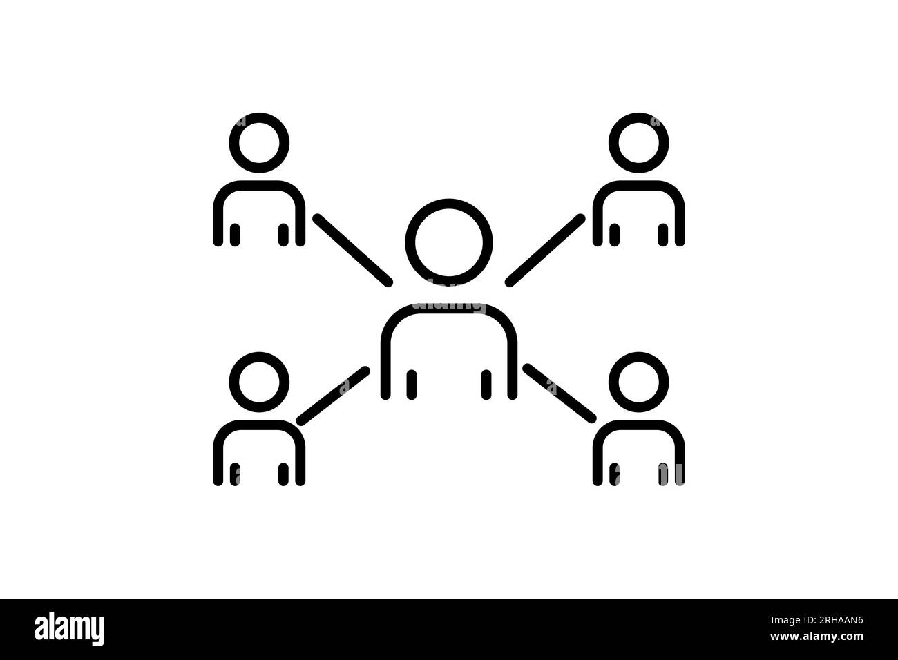 Affiliate icon. Icon related to Search Engine Optimization. suitable for web site design, app, user interfaces. line icon style. Simple vector design Stock Vector