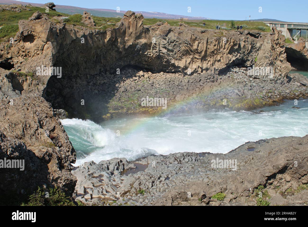 Godafoss Waterfall, Iceland, July 2023 Stock Photo