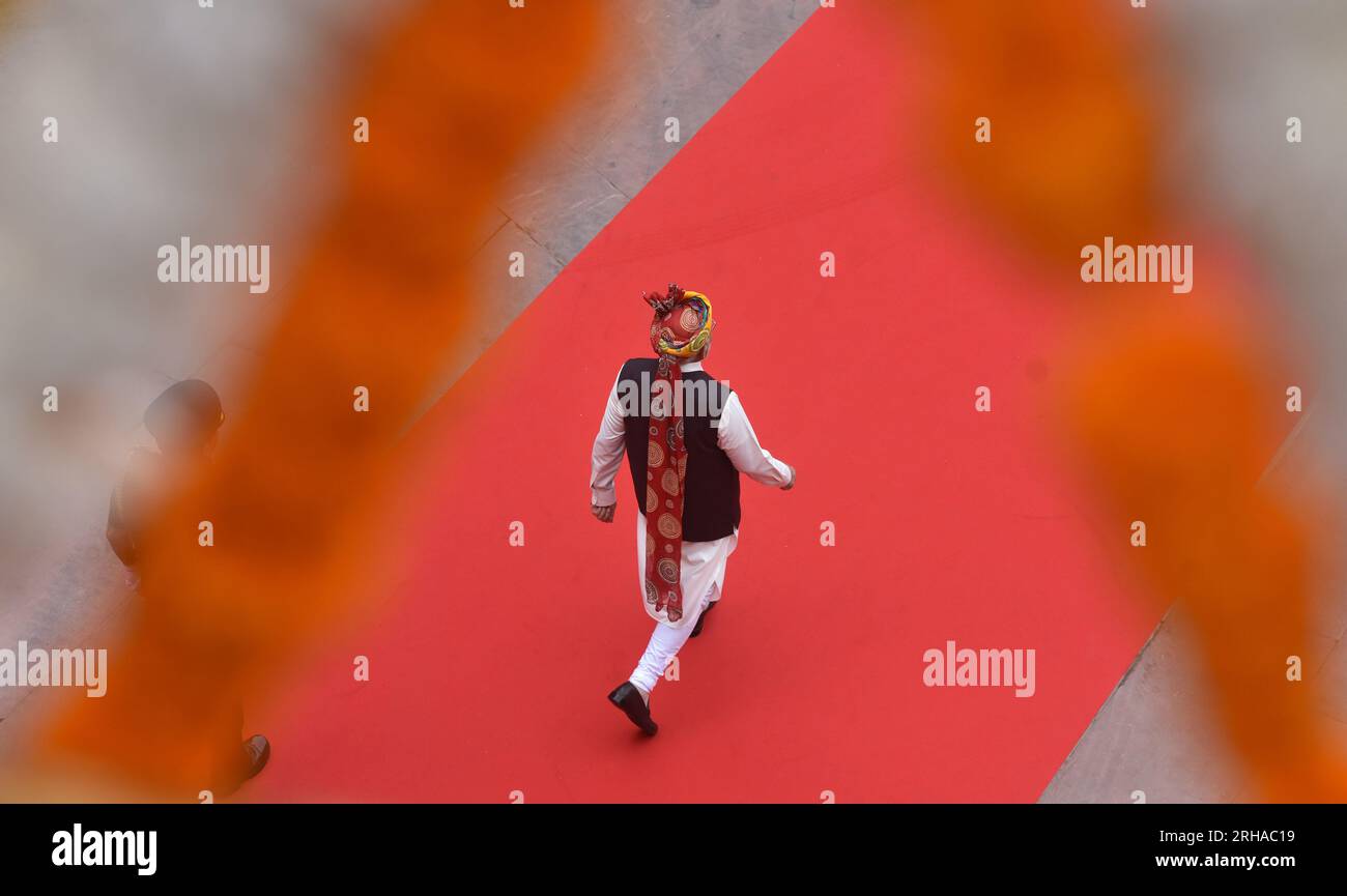 NEW DELHI, INDIA - AUGUST 15: Prime Minister Narendra Modi arrive at ...