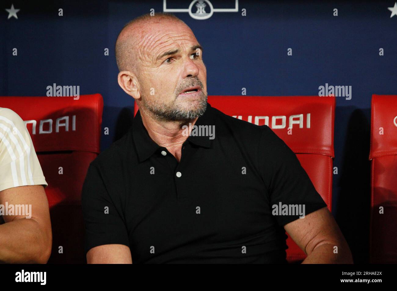 Paco Lopez head coach of Granada during the Spanish championship La Liga football match between Atletico de Madrid and Granada CF on August 14 2023 at Civitas Metropolitano stadium in Madrid Spain