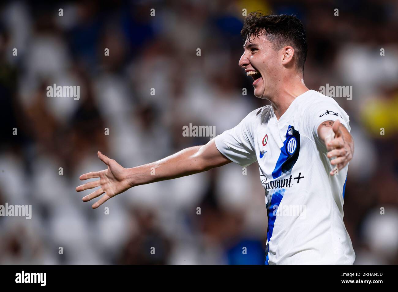 Giacomo Stabile of FC Internazionale celebrates with Joaquin