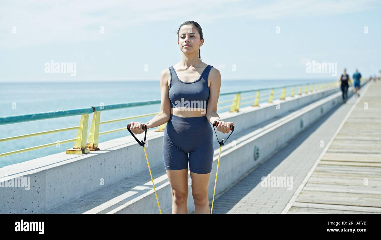 Female bodybuilder beach hi-res stock photography and images - Alamy