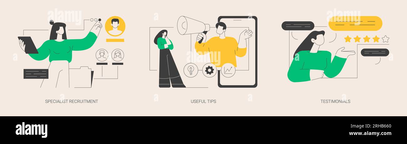 Human resources company abstract concept vector illustrations Stock ...