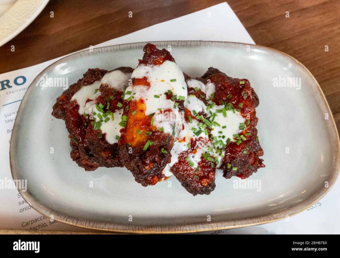 Chicken wings at Liverpool Bacaro Bar and Restaurant on Castle Street