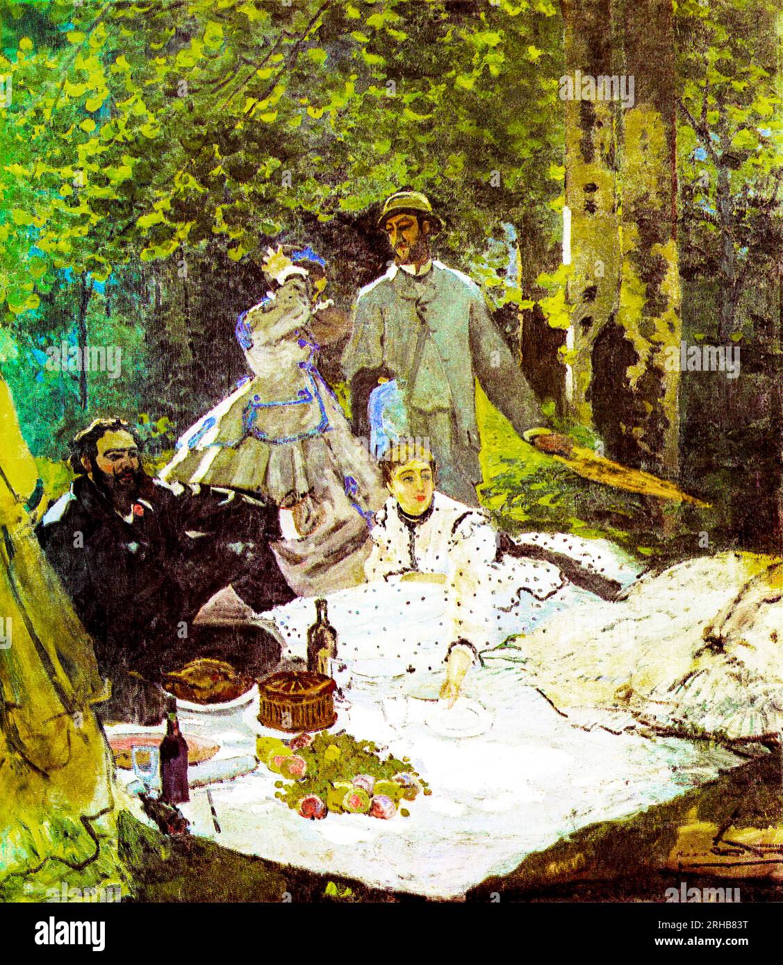 Claude Monet's Luncheon on the Grass famous painting. Original from ...