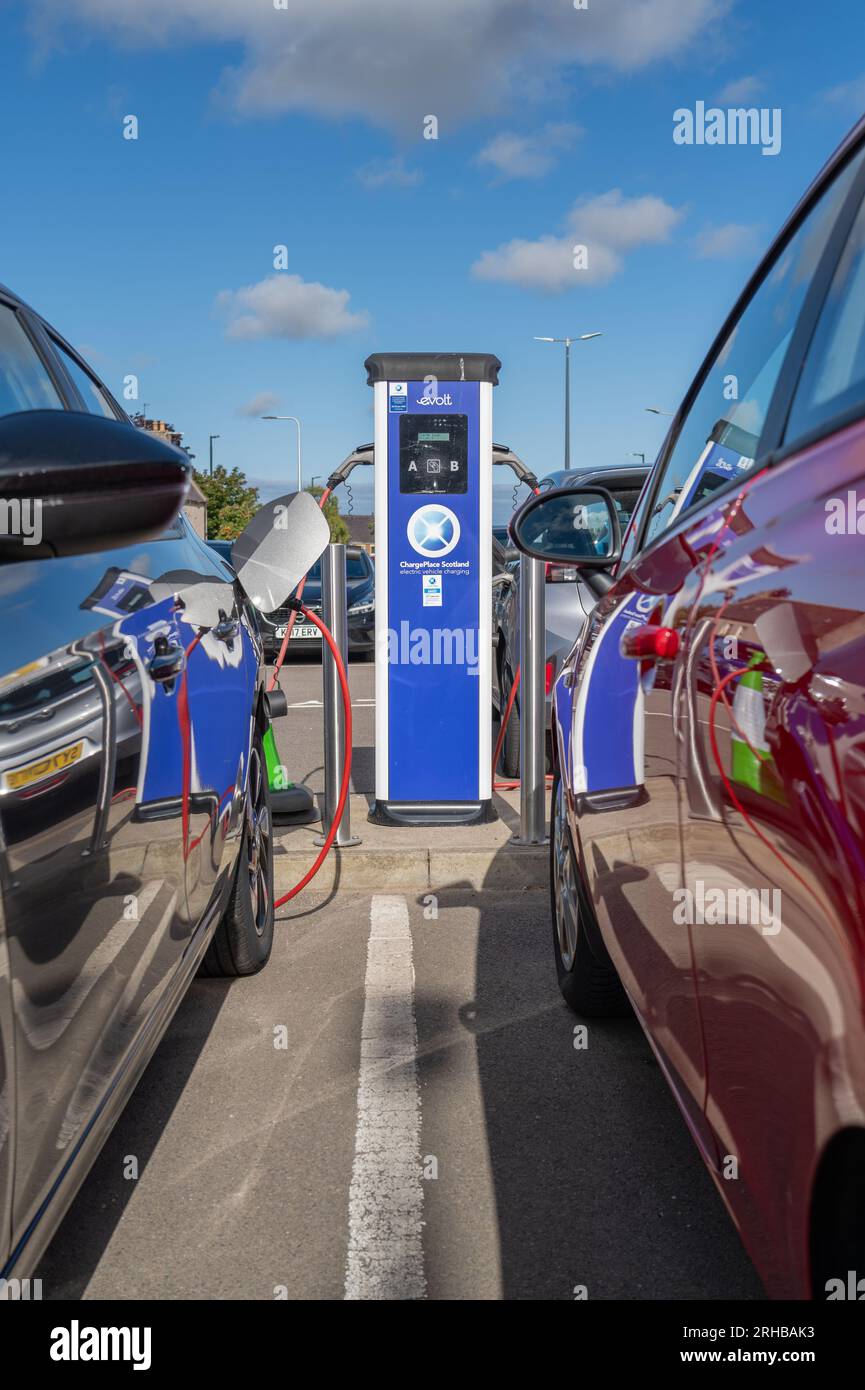 Elgin, Moray, UK. 15th Aug, 2023. This is a scene in a Car Park whereby