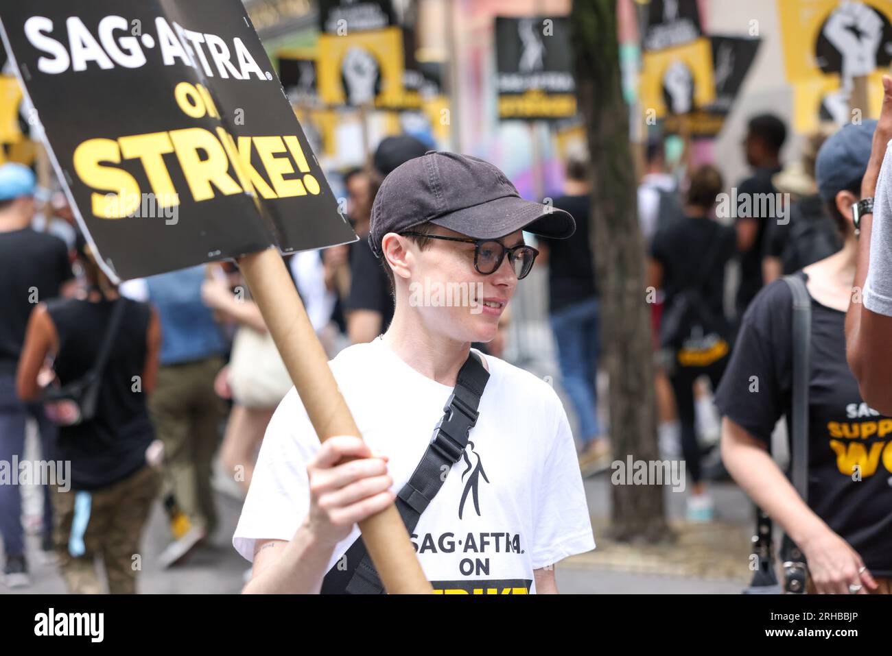 Elliot page protest hires stock photography and images Alamy