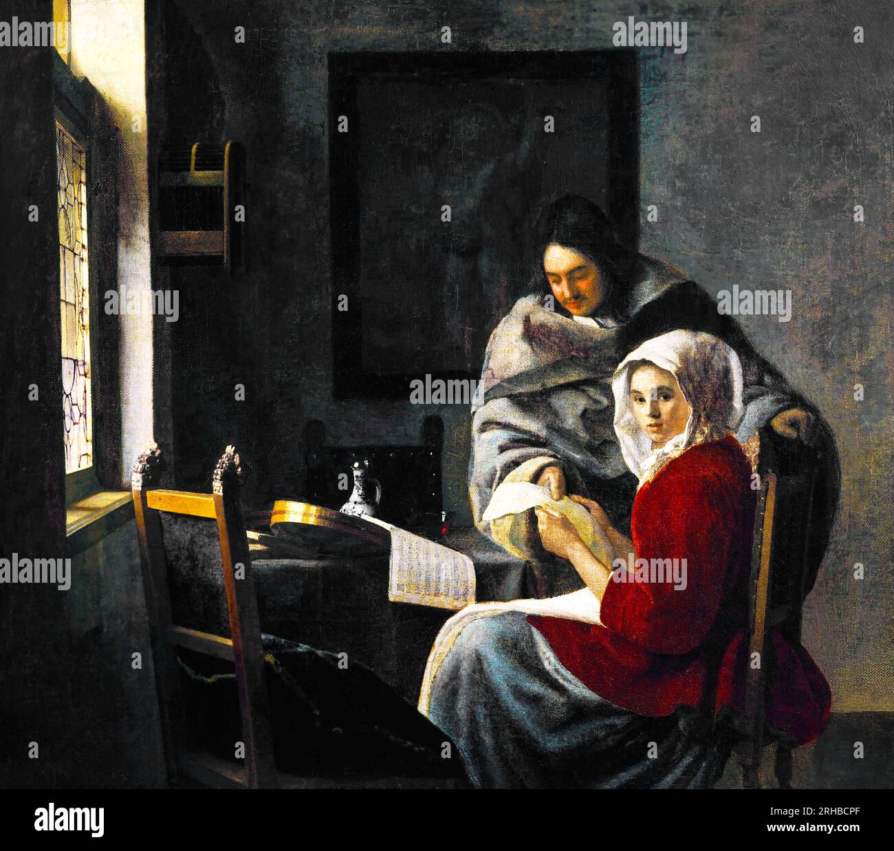 Vermeer Girl Interrupted At Her Music Hi res Stock Photography And vermeer-girl-interrupted-at-her-music-hi-res-stock-photography-and