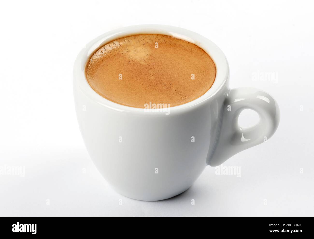 Cup of espresso on white background Stock Photo