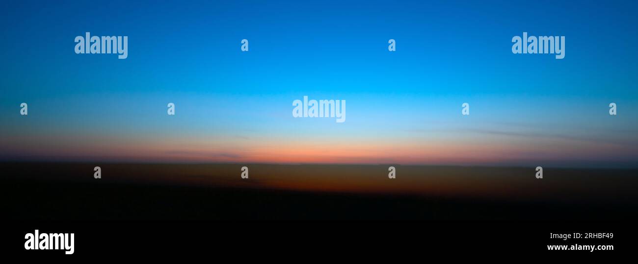 Ethereal Sunset Glow: Abstract Elegance in Fading Light Stock Photo