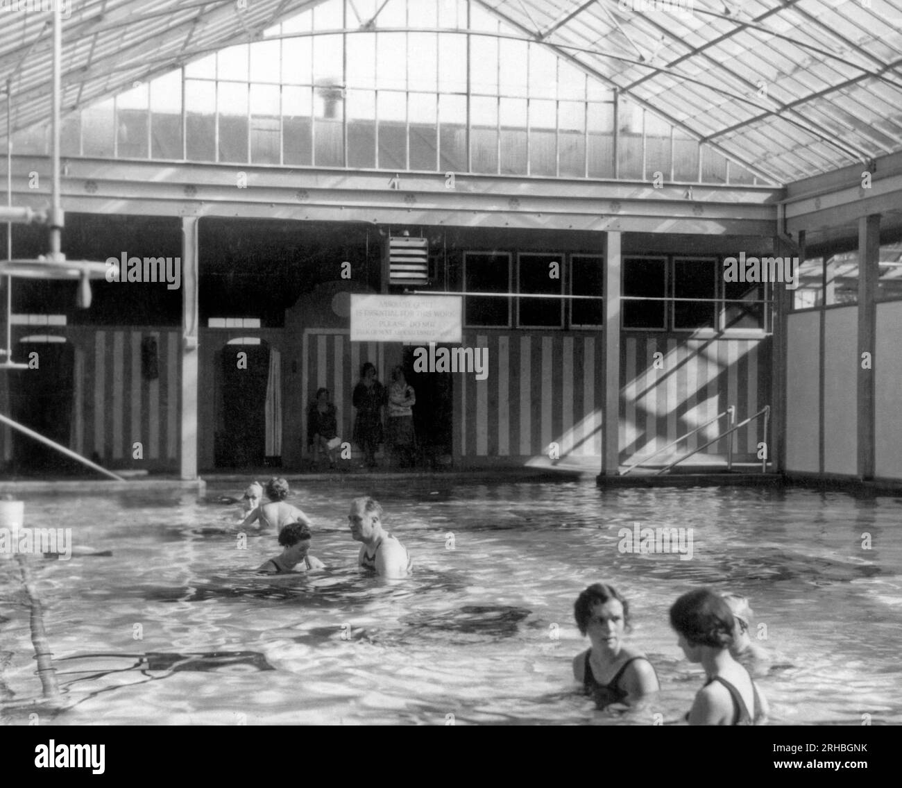 Warm Springs, 1928. Franklin Roosevelt exercises his polio