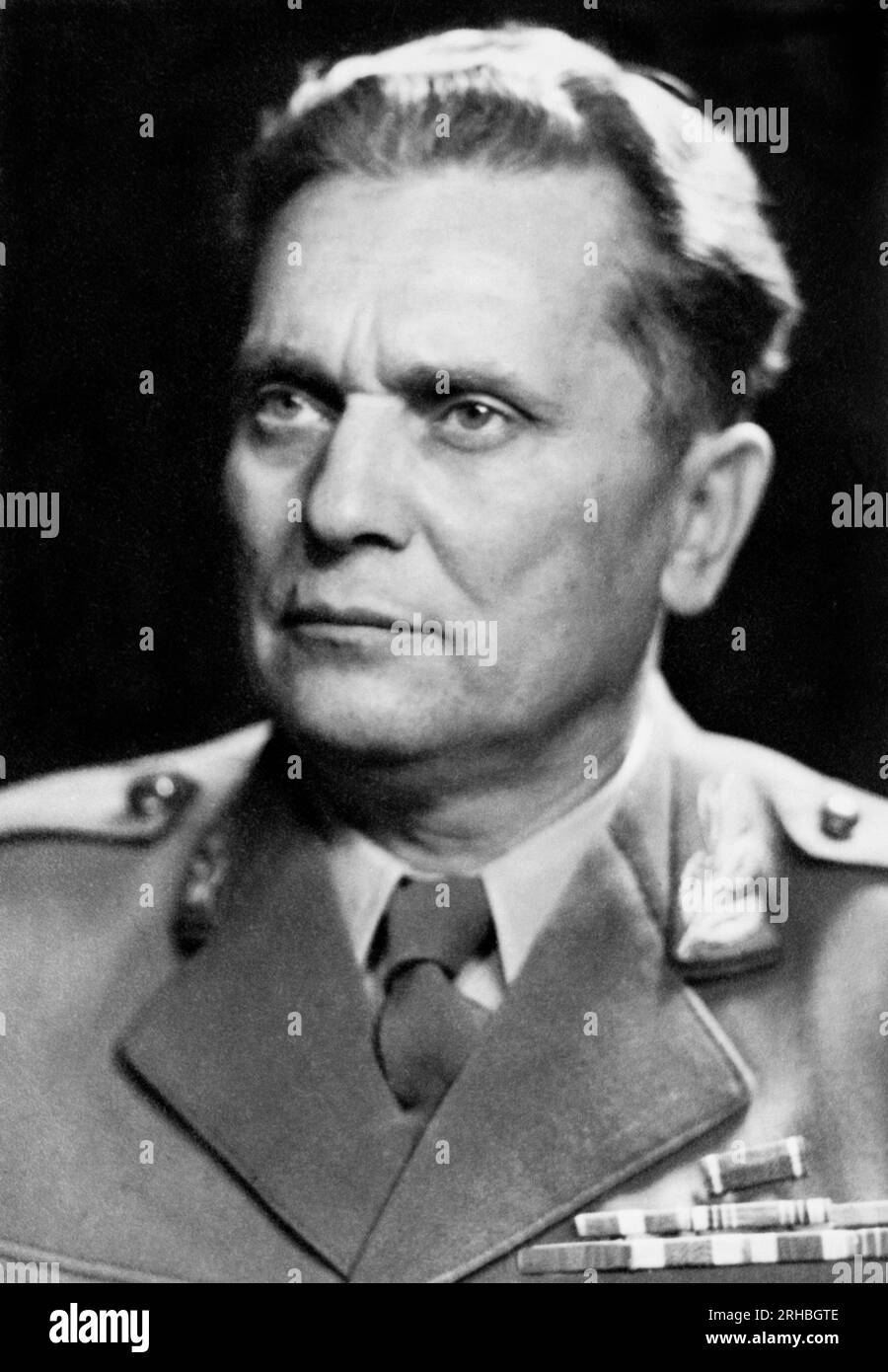 Yugoslavia August 16, 1946 A portrait of Yugoslavia President Marshal