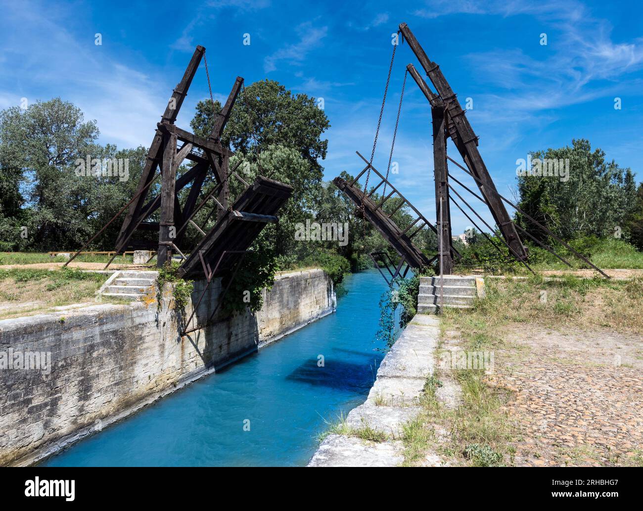 Vincent van Gogh bridge. Arles, Bouches du Rhone, Provence, France Stock Photo