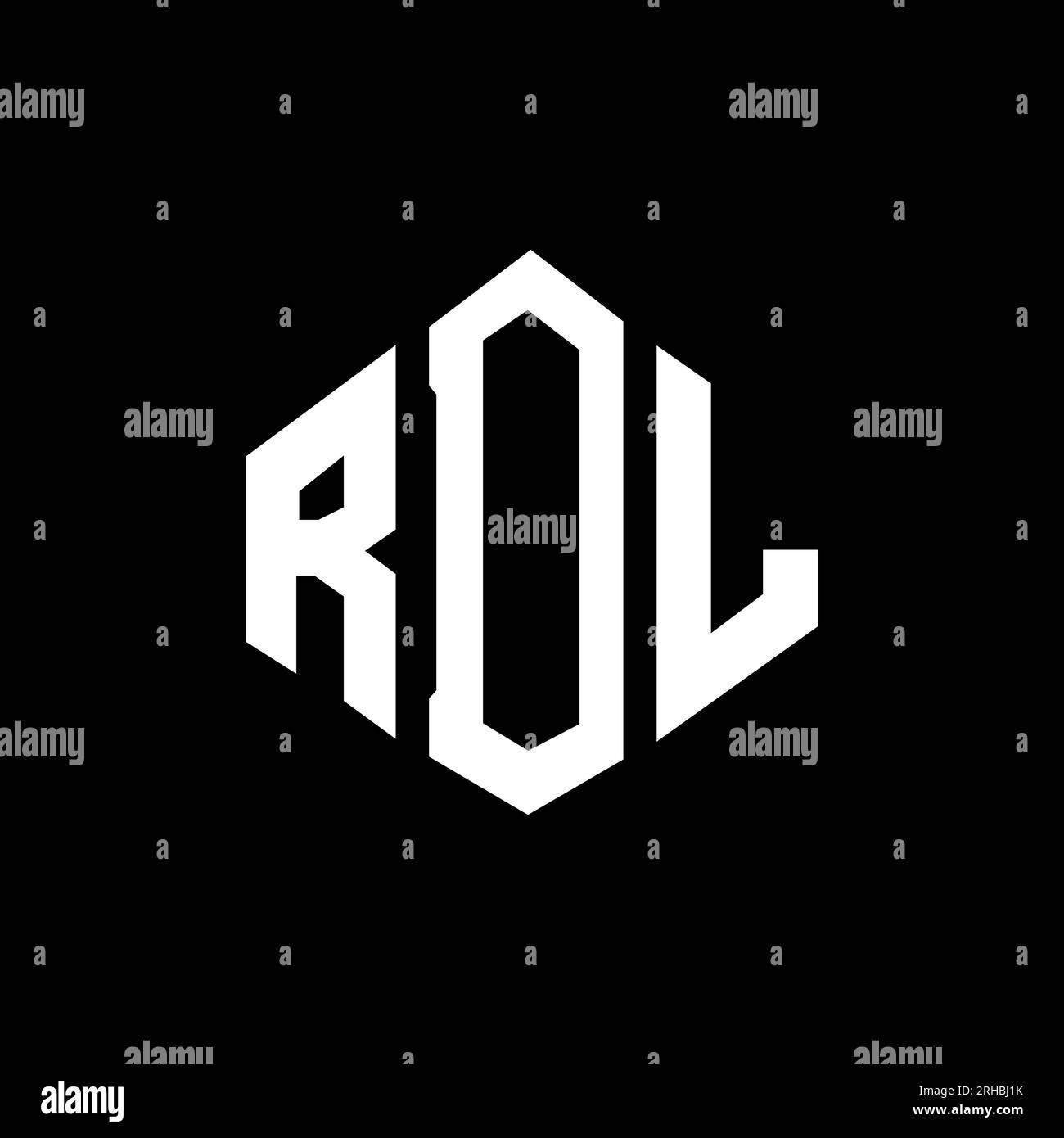 RDL letter logo design with polygon shape. RDL polygon and cube shape