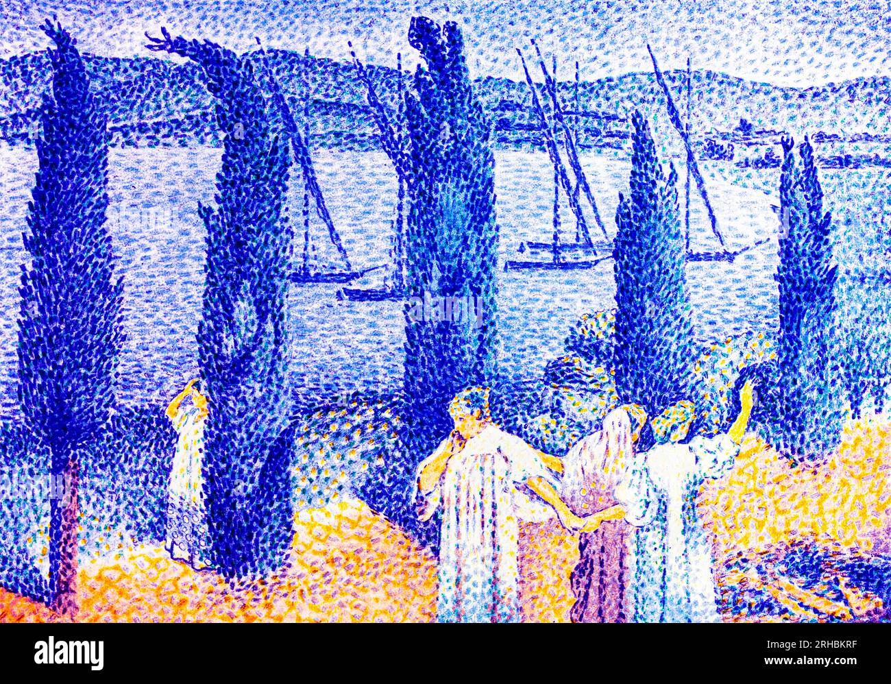 Bolsa Reutilizable Loqi - Diseño Henri Edmond 'The Cypresses At Cagnes', Resistente Al Agua, Hasta 20kg