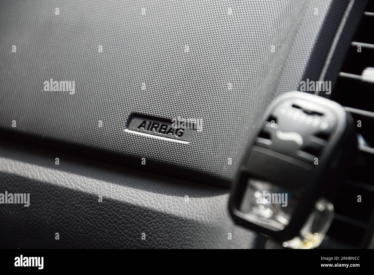 View inside car driver parking hires