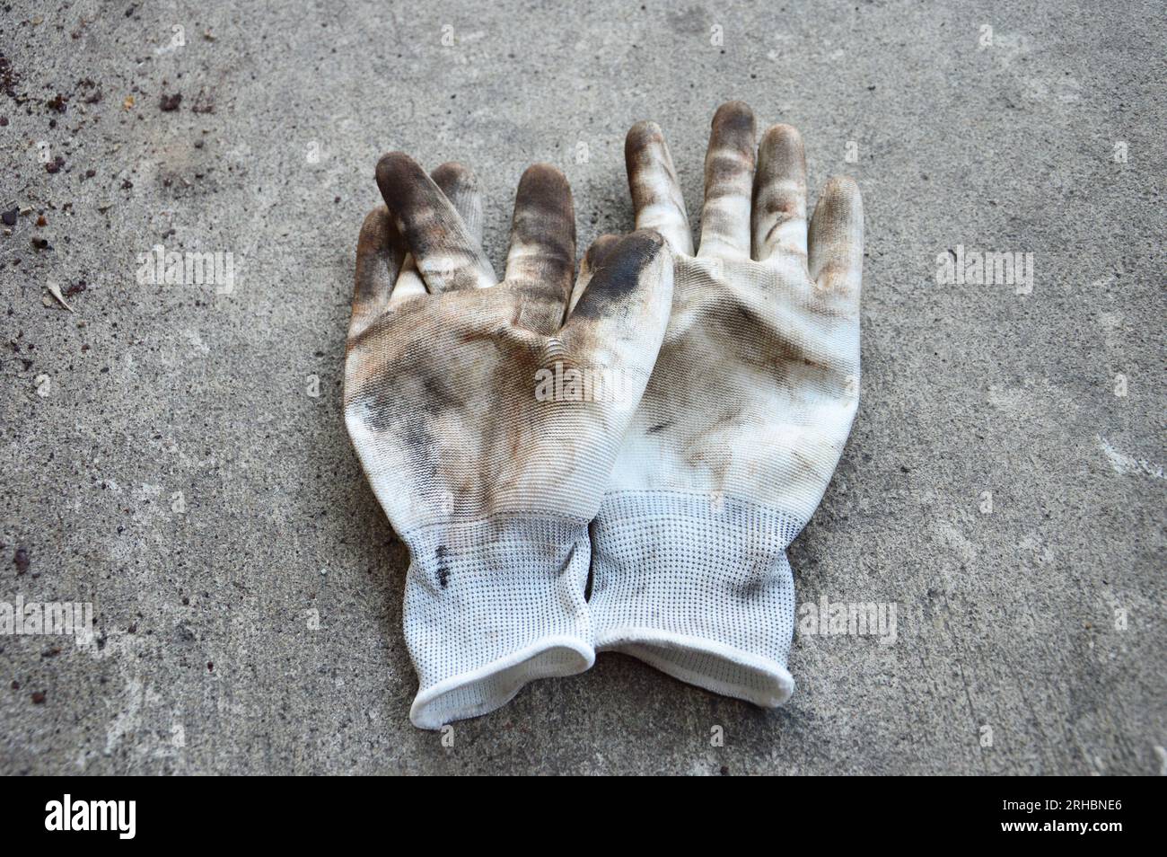 Scrub rusted steel that is stuck. Stock Photo