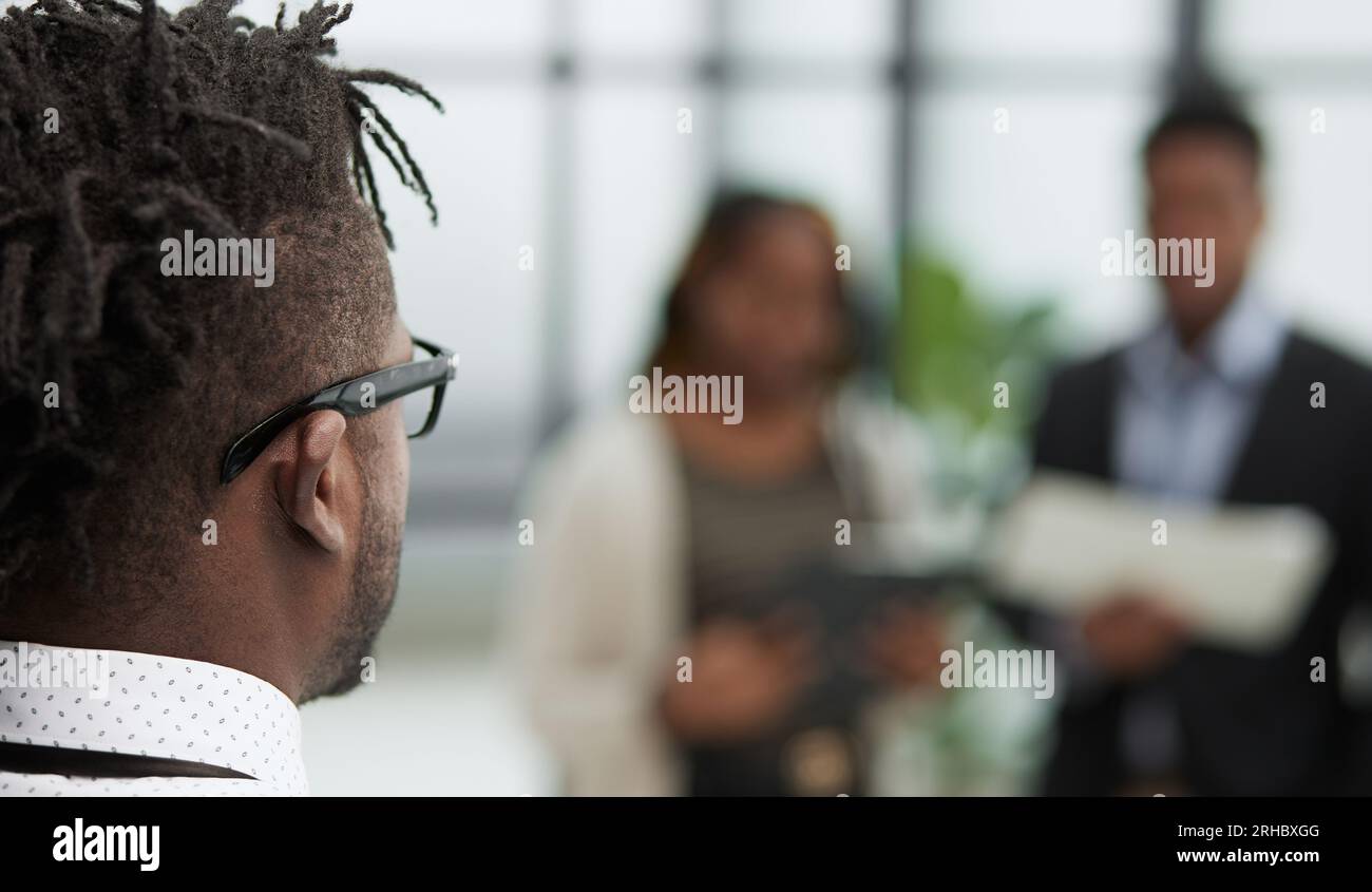 Closeup Portrait of a Young Black Man Stock Photo - Alamy