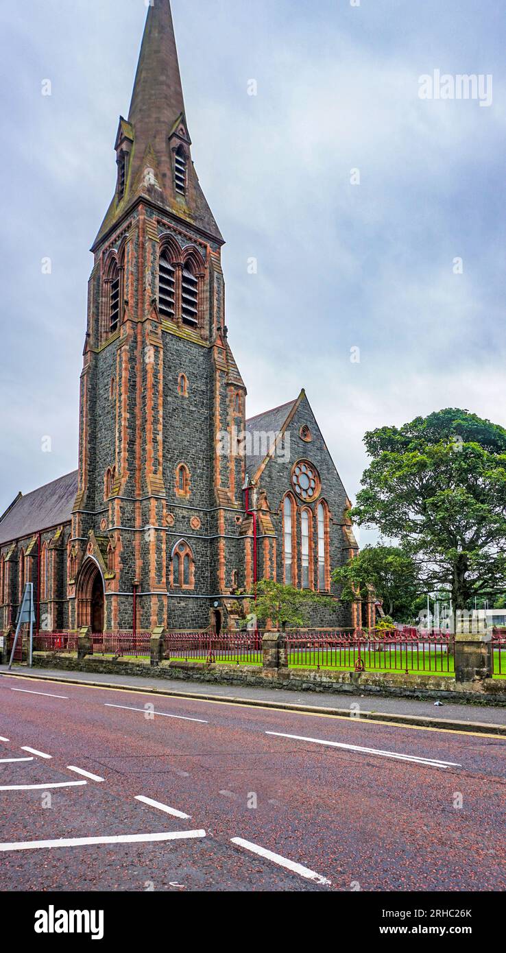 St Comgall's Church of Ireland, Castle Street, Bangor, County Down, Northern Ireland. Stock Photo