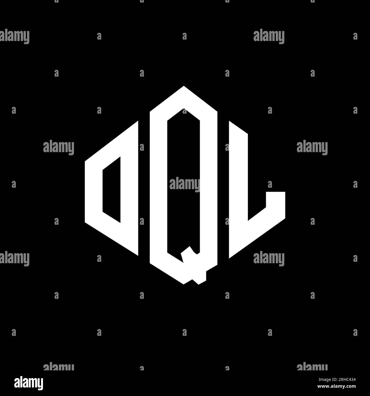 Oql Letter Logo Design With Polygon Shape Oql Polygon And Cube Shape