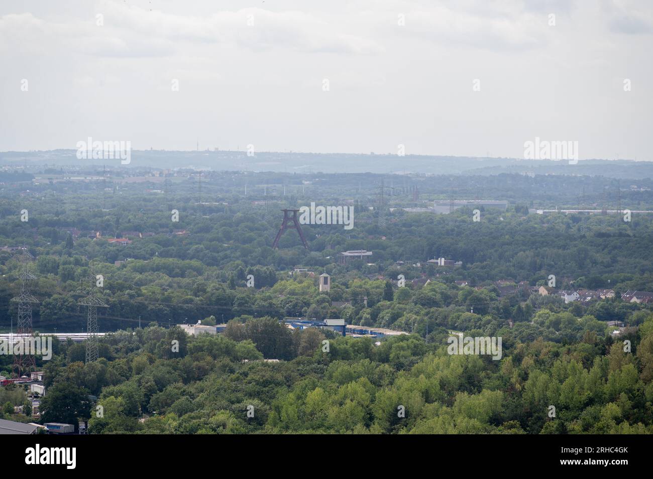 German Ruhr Area from above Stock Photo