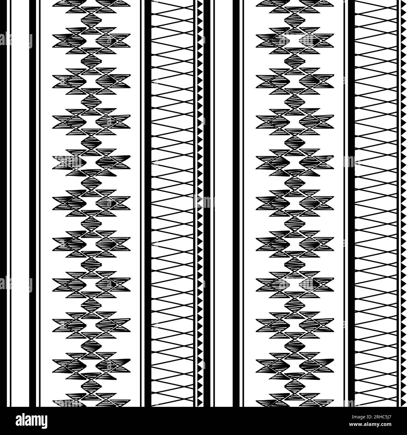 ancient maya tribal ethnic seamless pattern with black and white color ...