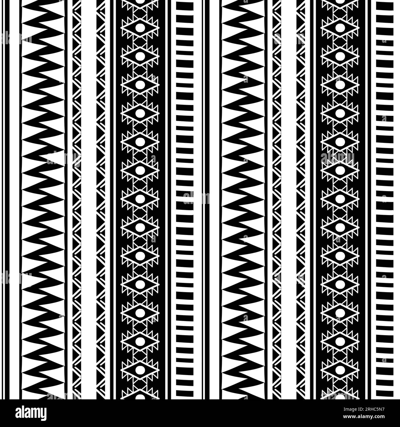 ancient maya tribal ethnic seamless pattern with black and white color ...