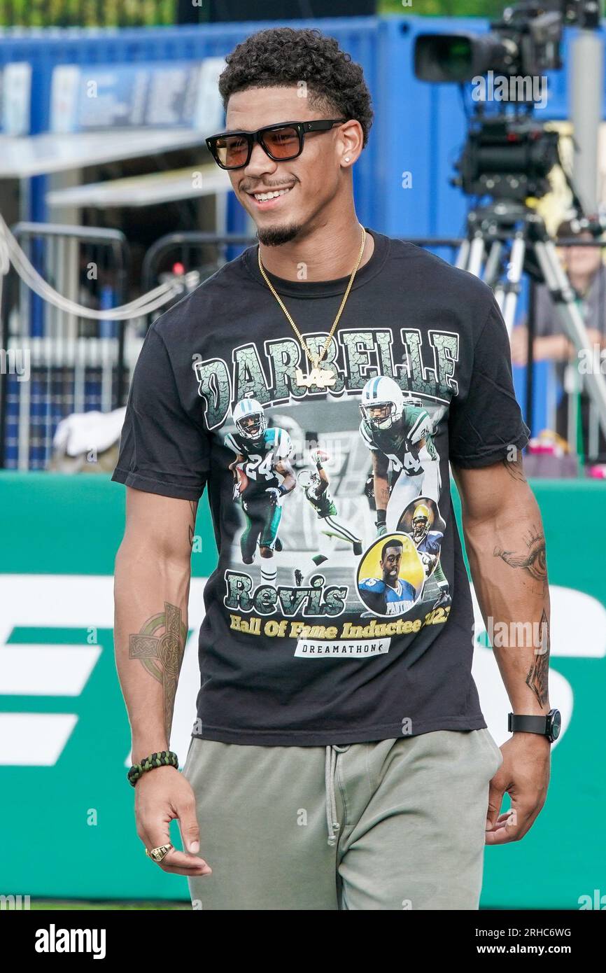 Canton, Ohio, USA. 3rd Aug, 2023. New York Jets wide receiver Allen