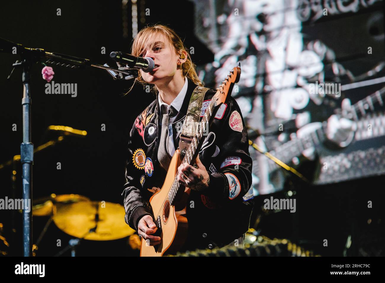 Gothenburg, Sweden. 12th, August 2023. The American indie rock band Boygenius performs a live concert during the Swedish music festival Way Out West 2023 in Gothenburg. Here singer and musician Julien Baker is seen live on stage. (Photo credit: Gonzales Photo - Tilman Jentzsch). Stock Photo