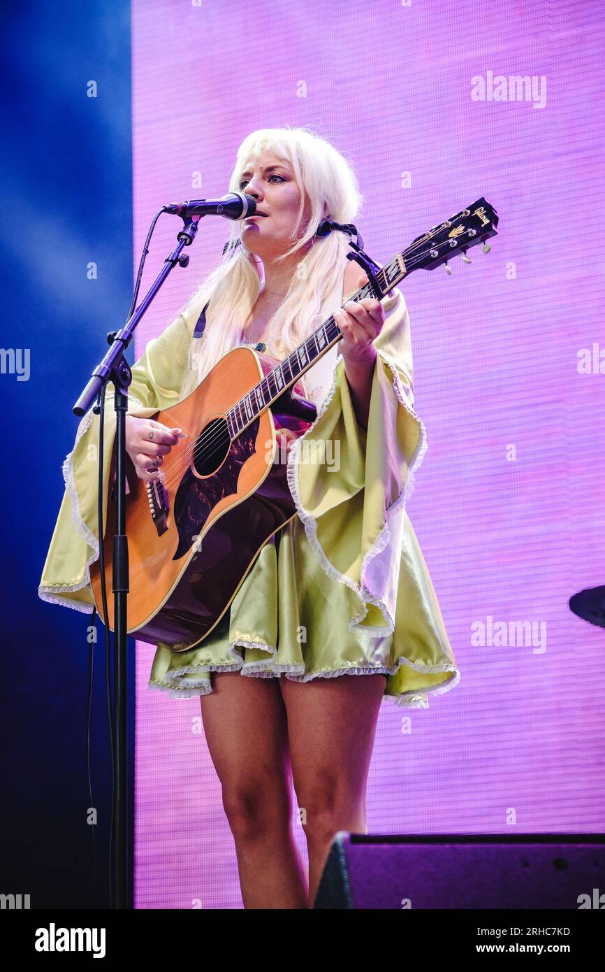 Gothenburg, Sweden. 10th, August 2023. The Swedish singer and songwriter Maja Francis performs a live concert during the Swedish music festival Way Out West 2023 in Gothenburg. (Photo credit: Gonzales Photo - Tilman Jentzsch). Stock Photo