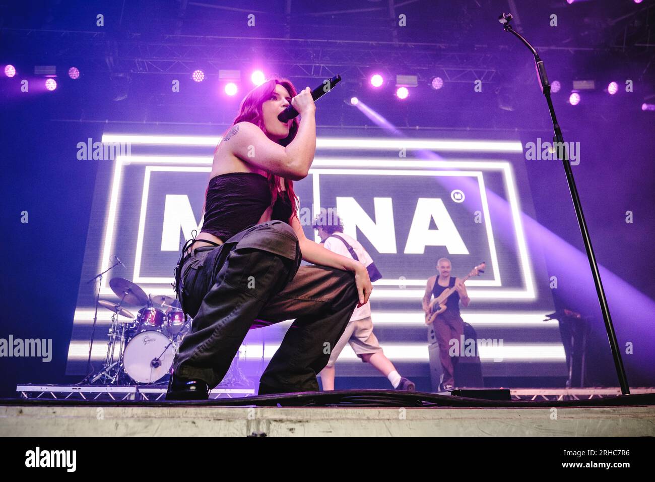 Gothenburg, Sweden. 12th, August 2023. The American indie pop band Muna ...