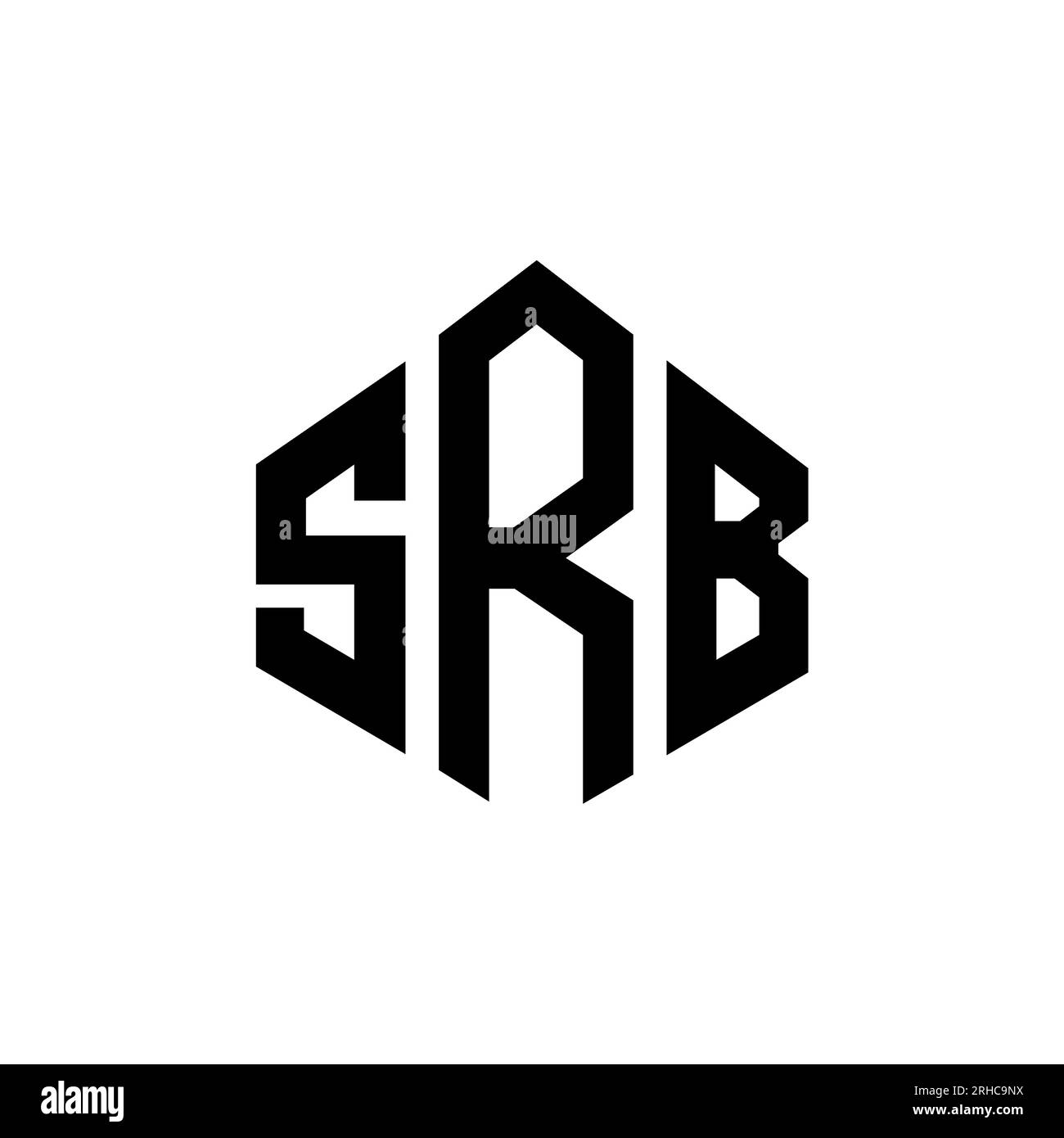 Srb Letter Logo Design With Polygon Shape Srb Polygon And Cube Shape