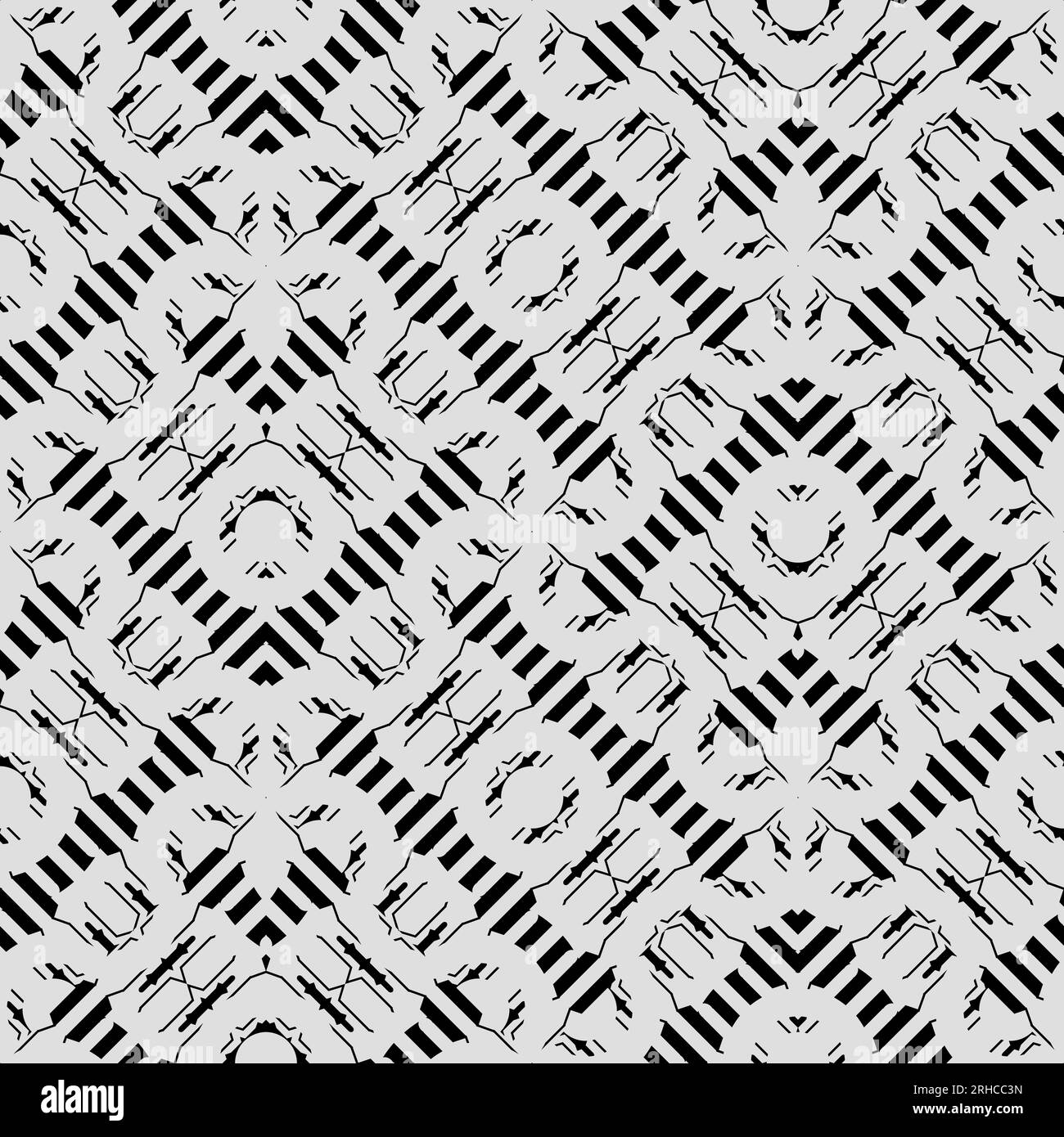 Art deco geometric abstract seamless pattern vector illustration Stock ...