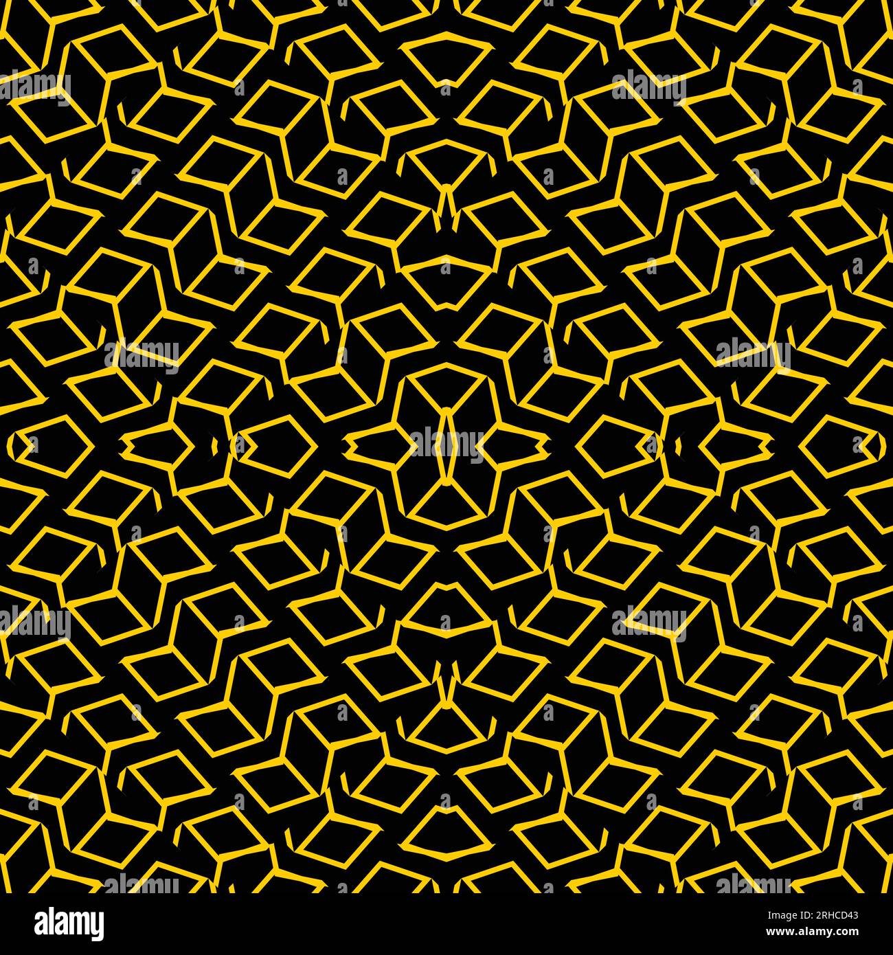 Geometric abstract seamless pattern with zigzag mesh lines stripes background Stock Vector