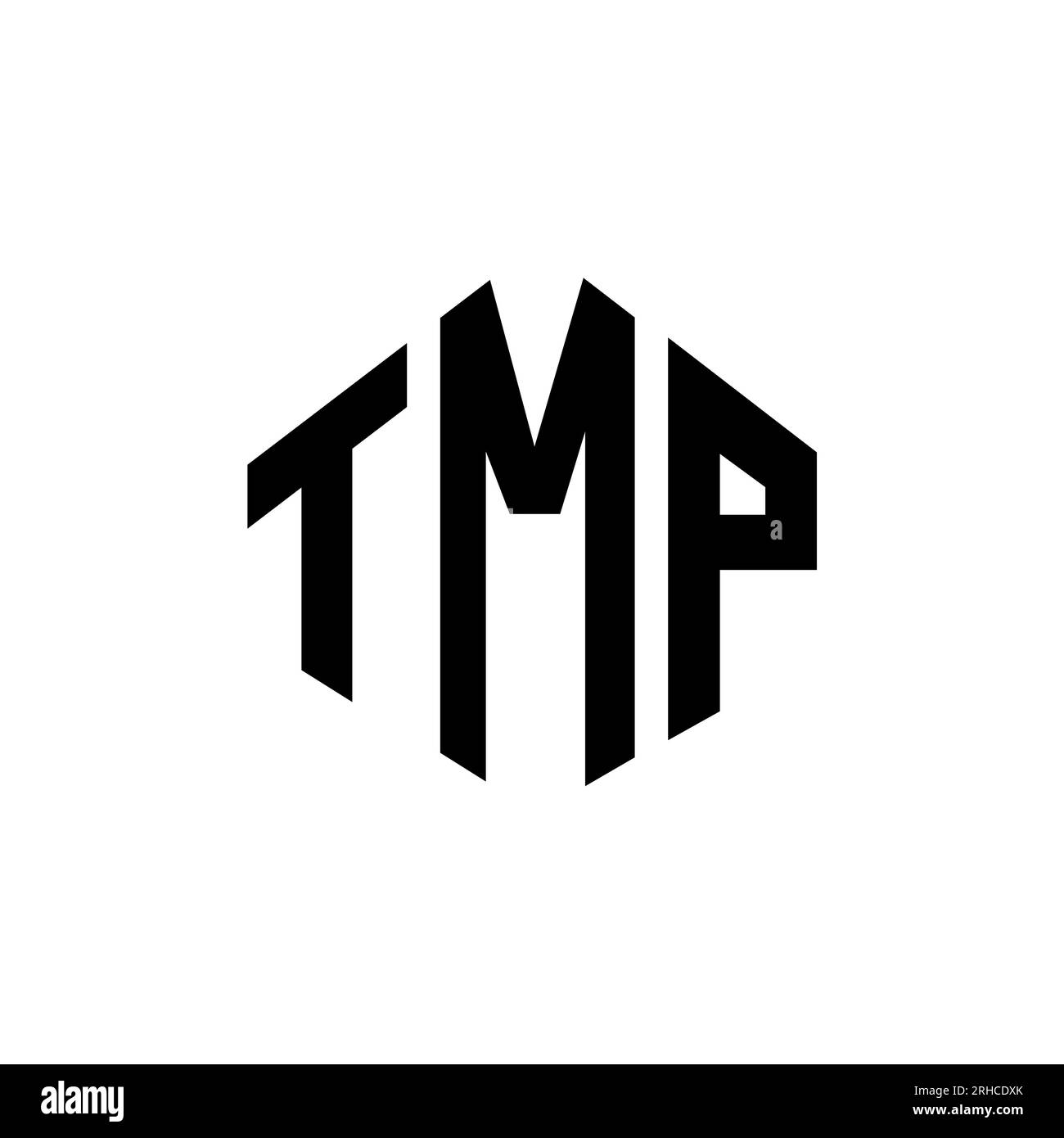 TMP letter logo design with polygon shape. TMP polygon and cube shape ...