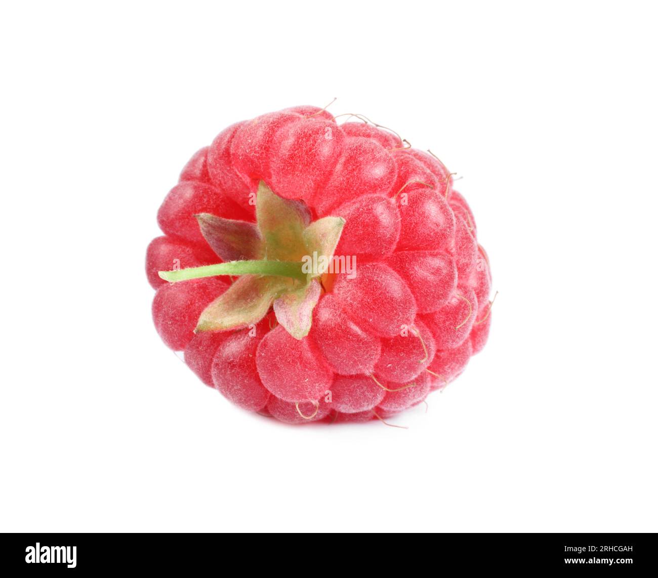 One tasty ripe raspberry isolated on white Stock Photo - Alamy